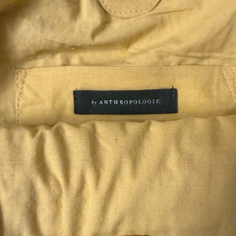 Anthropologie Rosalita Rafia Yellow Fringe Tote Bag - Picture 15 of 16